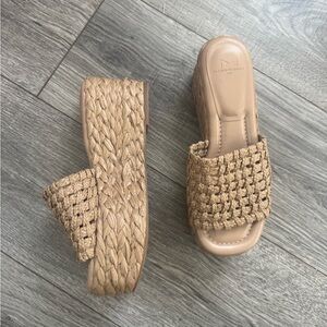 Marc Fisher Woven Platform Sandals